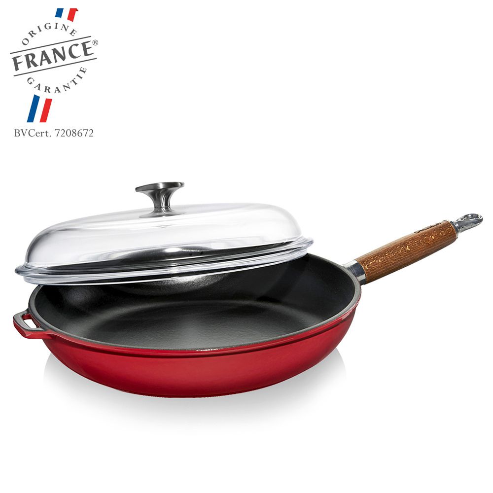 Chasseur Frypan with Glass Lid 28 cm