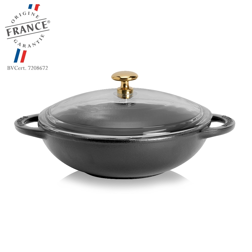 Chasseur - Wok with Glasss Lid - 18 cm