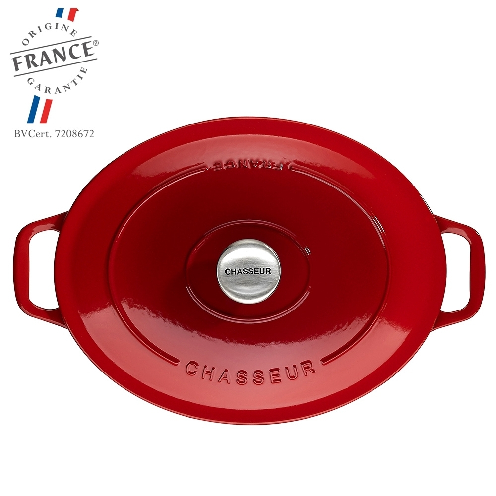 Chasseur Oval Casserole Red