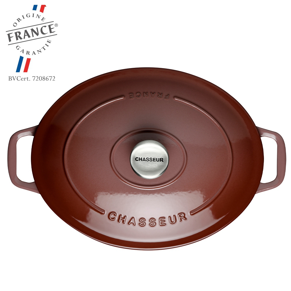 Chasseur Enameled Cast Iron Wok with Glass Lid and Accessoires Red 37cm