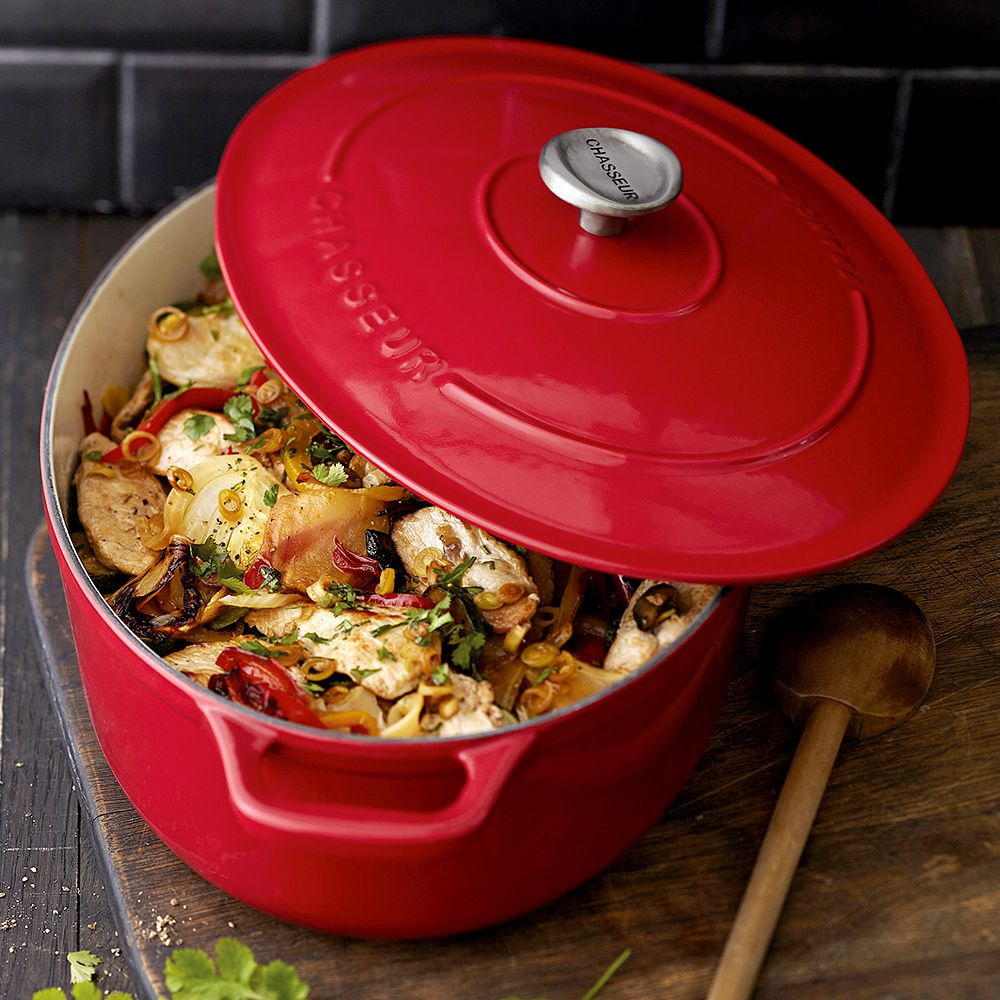 Chasseur Oval Casserole Ruby