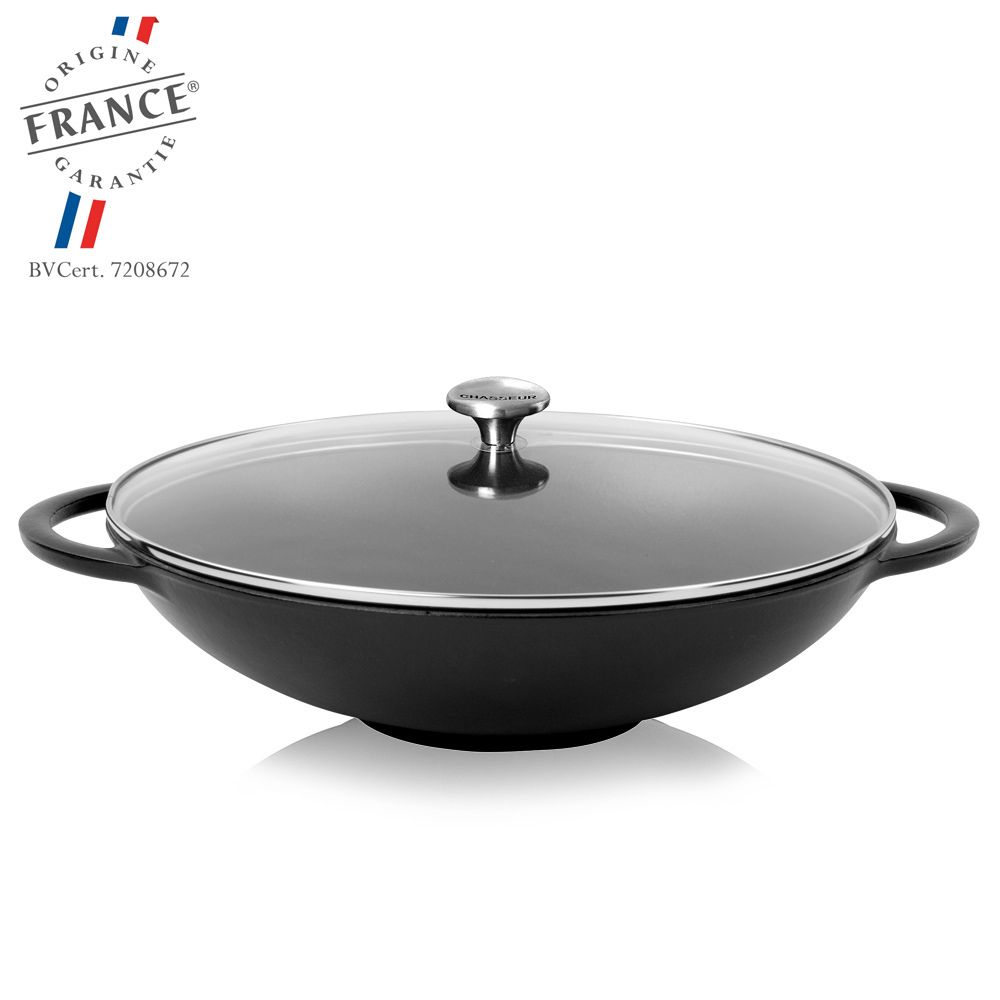 Chasseur - Wok with Glass Lid - 37 cm