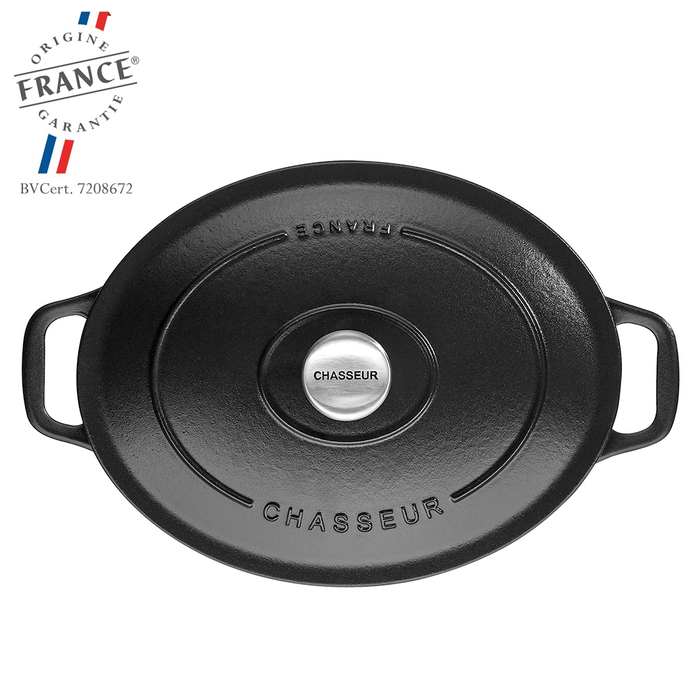 Chasseur Oval Casserole Black Matte